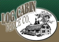 Log Cabin Fence Co. fabric building dealer logo